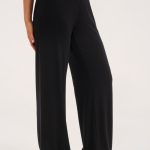 SZEROKIE SPODNIE CASUAL BLACK